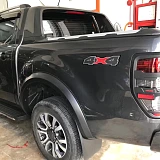 Fender Flare Kit Slim Matte Black Guard Sensor Hole Fits Ford Ranger PX3 MK3 2018-2021