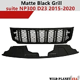 Front Grills fit Nissan Navara NP300 2015-2020 Matte Black