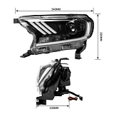 Pair Projector LED Headlamp