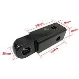 Tow Bar Recovery Hitch Receiver Bow Shackle 2 Inch Aluminium 4.75T Off Road 4X4