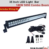 31 INCH LED Light Bar 180W 5050 Flood Spot Combo 4WD Offroad Truck + Wiring 