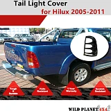 Pair Tail Light Trim Covers Protector suits Toyota Hilux 2005-2011 N70 Rear Matte Black