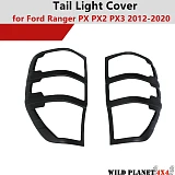 MATT Black Tail Light Trim Cover to suit Ford Ranger PX PX2 PX3 2012-2020