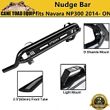 Slim Nudge Bar fits Navara NP300 2014-Onwards D23 Light Bar Powder Coated Black 