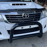 Nudge Bar fit Toyota Hilux N70 Gloss Black Steel Grill Guard 2005-2015 4WD 2WD