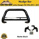 Nudge Bar Steel Matte Black Grill Guard For Ford Ranger PX1 PX2 PX3 2012-2021