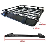Aluminium Roof Basket For Hilux Ranger Triton Navara Dmax Dual Cab UTE Powder Coated 4wd Luggage Basket Carrier 