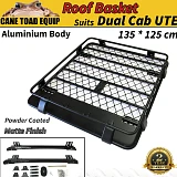 Aluminium Roof Basket For Hilux Ranger Triton Navara Dmax Dual Cab UTE Powder Coated 4wd Luggage Basket Carrier 