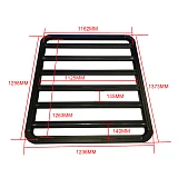 Universal Aluminium Low-Profile Roof Rack 1300MM X 1236MM 