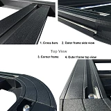 Universal Aluminium Low Profile Roof Rack 1300MM X 1200MM 