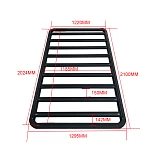 Universal Aluminium Car Trailer Canopy Roof Rack Modular Platform 2100mm x 1300mm