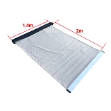 Awning 1.4x2m 280GSM Rear Car Camping Sunshade Tent Outdoor Beach Cover 4WD 4X4