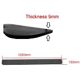 Car Rack Aerodynamic Roof Wind Fairing Air Deflector Kit Black 