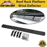 Car Rack Aerodynamic Roof Wind Fairing Air Deflector Kit Black 