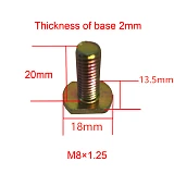 T-Bolt 15mm Thread for Rhino Rola Roof Rack Roller Shutter Awning Accessories M8 X2