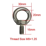 4x Eye Bolt Channel Nut