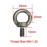 8x Eye Bolt Channel Nut Tie Down Kit Fit Rhino Rack Platform Roof Rack Fastener T & C Channel