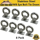 8x Eye Bolt Channel Nut Tie Down Kit Fit Rhino Rack Platform Roof Rack Fastener T & C Channel
