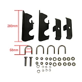 Double Shovel Holder Heavy Duty Roof Rack Mount 4x4 Steel Powder Coated Basket 4wd