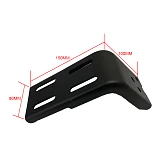 Universal Roof Rack Brackets 100MM 2 Pair for Rain Gutter Mounts Adjustabel 4x4 4WD