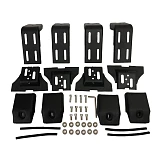 Universal Roof Rack Brackets 100MM 2 Pair for Rain Gutter Mounts Adjustable 4x4 4WD