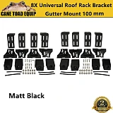 Universal Roof Rack Brackets 100MM 4 Pair for Rain Gutter Mounts Short Length 4WD 4x4
