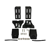 Universal Roof Rack Brackets 100MM For Rain Gutter Mounts Short Length Pair 4X4 4WD