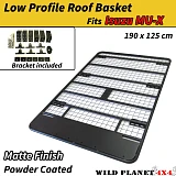 Flat Roof Rack Fits Isuzu MU-X mux Powder Coated Steel Low Profile Heavy Duty Platform 4x4