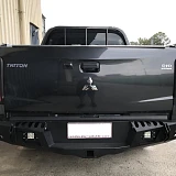 Rear Bar Bumper For Mitsubishi Triton MQ MR 2015-Onwards Protection Tow Heavy Duty 4WD