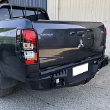 Rear Bar Bumper For Mitsubishi Triton MQ MR 2015-Onwards Protection Tow Heavy Duty 4WD