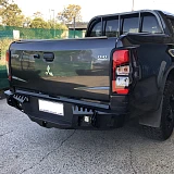 Rear Bar Bumper For Mitsubishi Triton MQ MR 2015-Onwards Protection Tow Heavy Duty 4WD