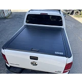 Roller Shutter Cover Retractable Tonneau Lid fit Volkswagen Amarok 2010-Onwards Dual Cab Matte Black 