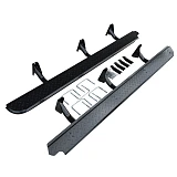 Heavy Duty Steel Side Steps / Rock Sliders for Nissan Navara D22