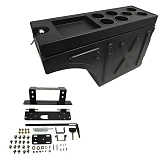 Ute Tub Storage Box Side Universal Tool Box Lockable single Trailer Black 