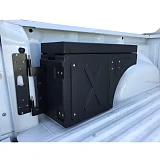 Ute Tub Storage Box Side Universal Tool Box Lockable single Trailer Black 