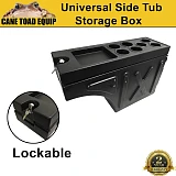 Ute Tub Storage Box Side Universal Tool Box Lockable single Trailer Black 