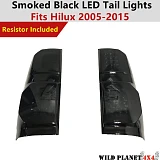 LED Smoked Black Rear Tail Light for Toyota Hilux N70 2005-2015 Tail Lamp Pair