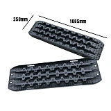 Pair Recovery Tracks 4WD 4x4 ATV Black Offroad Tyre Ladder Caravan Sand Mud Snow