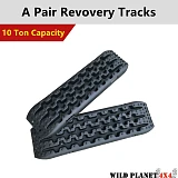 Pair Recovery Tracks 4WD 4x4 ATV Black Offroad Tyre Ladder Caravan Sand Mud Snow