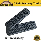 Pair Recovery Tracks 4WD 4x4 ATV Black Offroad Tyre Ladder Caravan Sand Mud Snow