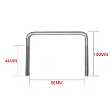 Stainless Steel U Bolt Kit M8 100mm Length with Nylon Nut Roof Rack Basket Universal 4X4