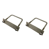 Stainless Steel U Bolt Kit M8 100MM Length with Nylon Nut 2 Set Roof Rack Basket Universal 4X4 