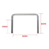 Stainless Steel U Bolt Kit M8 80MM Length with Nylon Nut 4X4 Roof Rack Basket Universal