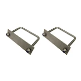 2 x Stainless Steel U Bolt Kit M8 80MM Length with Nylon Nut 4X4 Roof Rack Basket Universal