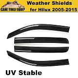 Premium Weathershields Window Visor for Hilux Dual Cab 05-15 Toyota Slim Fit 