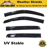 Weathershields Weather shields slim Window Visors for Nissan Navara NP300 15-20