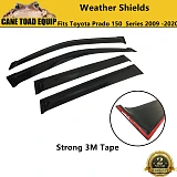 Premium Weather Shields Window Visor 4PCS fits Toyota Landcruiser Prado 150 Series 2009-2020 SUV Wagon