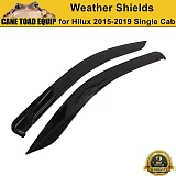 Premium Weather Shield suit Toyota Hilux Single Cab 2015-2019 REVO Window Visor Tinted Black