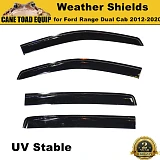 Weather Shield Window Visor Slim for Ford Ranger PX MK1 MK2 MK3 12-20 Dual Cab
