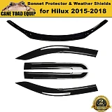 Bonnet Protector & Window Visors WeatherShields suit Toyota Hilux 2015-2020 N80 Combo Deal